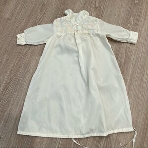 Vtg Baby Christian Dior Christening Baptism Gown Union Made In USA